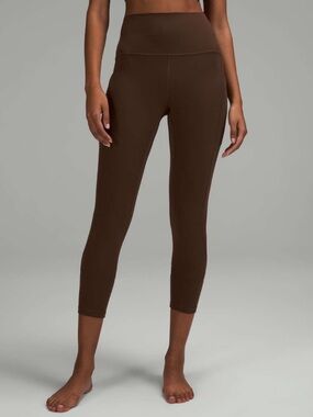 Lululemon Align High-Rise Pant with Pockets 25” Java Brown Yoga Active Size 12